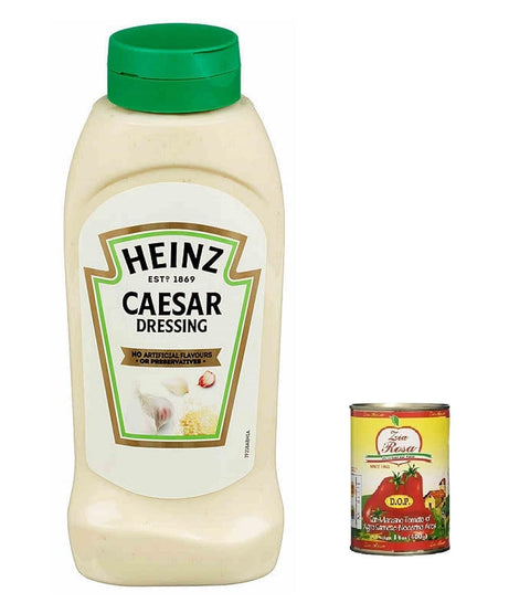 Zia Rosa Pastasaucen 3x Heinz Sauce Salade Caesar Flacon Chips Gewürz Flasche 830g + Zia Rosa DOP Pomodoro San Marzano Dose von 400g 8001040201664