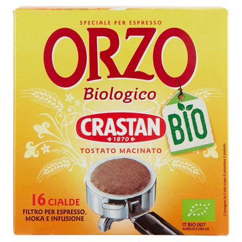 Alce Nero Gerste Crastan ESE Espresso Pods Bio-Gerste Packung mit 16 Stück à 6 g