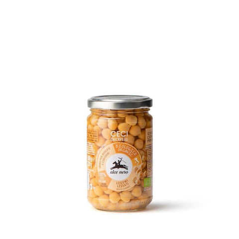 Alce Nero Ceci lessati Bio gekochte Kichererbsen 300g - Italian Gourmet