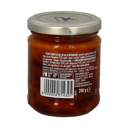 Alce Nero Hülsenfrüchte Alce Nero Fagioli Rossi Gekochte Bohnen in Bio-Tomatensauce 200g 8009004814325