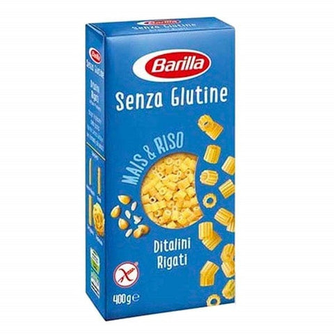 Barilla Ditalini rigati Glutenfreie Pasta (400 g) - Italian Gourmet