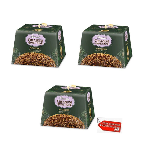 Bauli Weihnachtssüßigkeiten 3x Bauli Panettone Pistacchio 750g