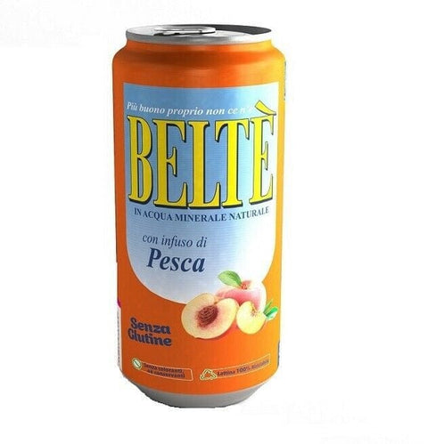 Beltè The alla Pesca Eistee Pfirsch Tea Erfrischend Einwegdosen 330ml - Italian Gourmet