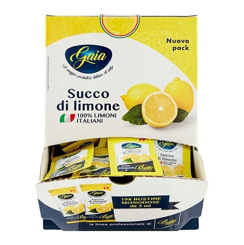 Biffi Gaia Succo di Limone Zitronensaft 198 Einzeldosis-Beutel - Italian Gourmet