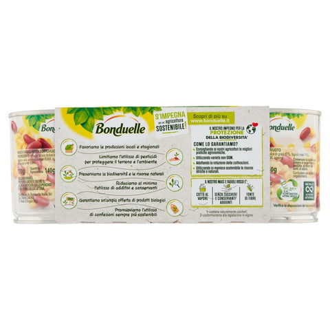 Bonduelle Mais Süß Bonduelle Mais Mix Mais e Fagioli Rossi Süßer und Knuspriger Mais mit Rote Bohnen ( 3 x 170g ) 3083680978385