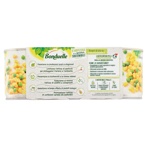 Bonduelle Mais Süß Bonduelle Mais Mix Mais e Piselli Süßer und Knuspriger Mais mit Erbsen ( 3 x 170g )