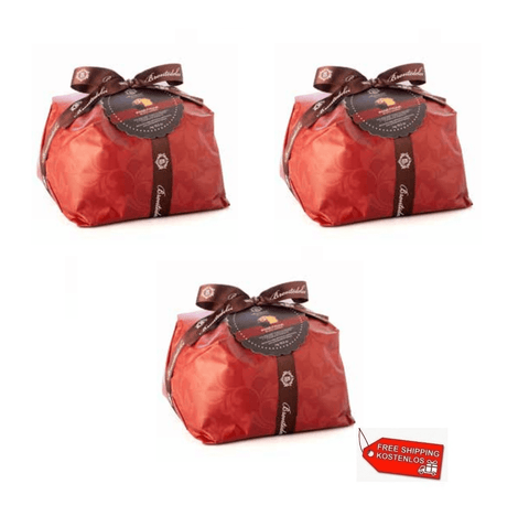 Brontedolci Weihnachtssüßigkeiten 3x Brontedolci Panettone Incartato Ricetta Classica 750g 8050705420759
