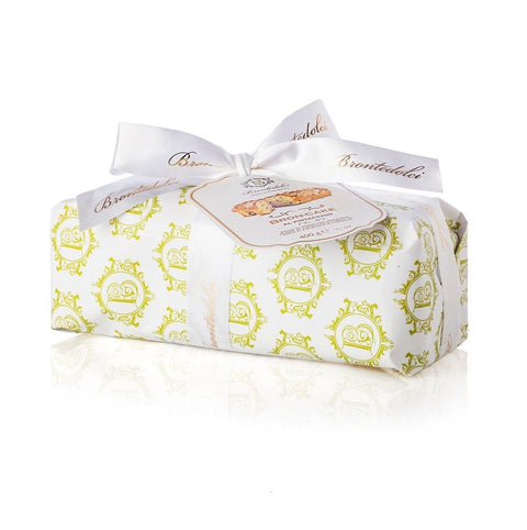 Brontedolci Weihnachtssüßigkeiten Brontedolci Bron-Cake al Pistacchio con Glassa mit knuspriger Pistazien Glasur und Pistazienpaste Würfeln 400g