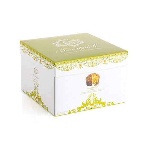 Brontedolci Panettone Glassato con cubetti di pistacchio Glasiert mit Pistazienwürfeln (1 kg) - Italian Gourmet
