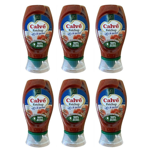 Calvé Ketchup -45% di Zuccheri Würzsaucen Squeeze 250ml - Italian Gourmet