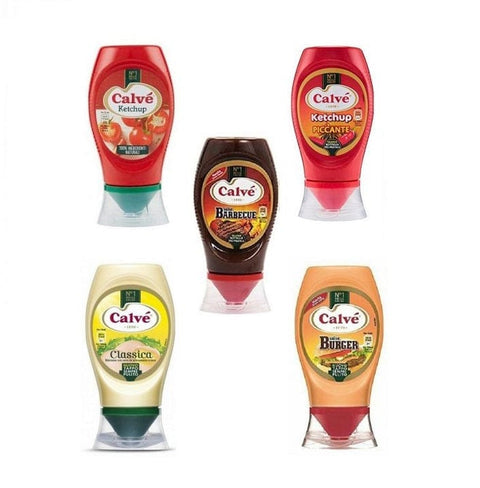 Testpacket Calvè Squeeze Tischsaucen 5in1 Maionese Ketchup Barbecue Burger (5x250ml) - Italian Gourmet