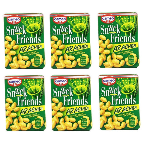 Cameo Snack Friends Arachidi Geröstete und Gesalzene Erdnüsse Vakuumverpackung 40g - Italian Gourmet