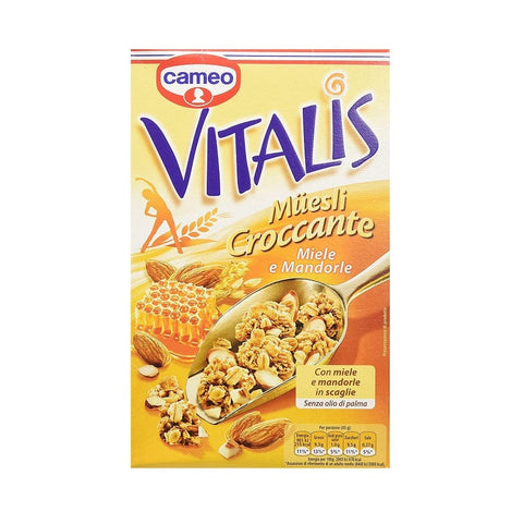 Cameo Vitalis Miele knuspriges Müsli Cerealien Honig und Mandeln 300g - Italian Gourmet