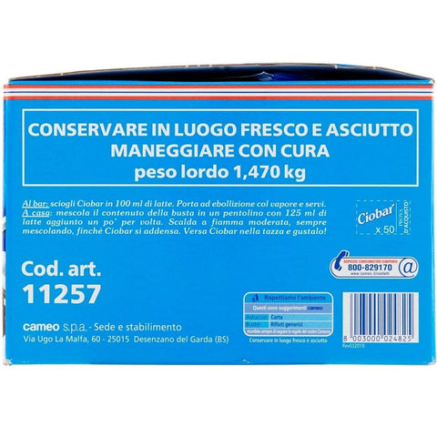 Cameo Heiße Schokolade Cameo Ciobar Classico Heiße Schokolade 50 Beutel 1250g