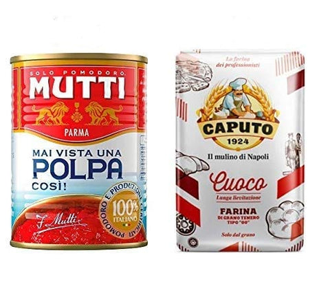 Testpaket Caputo Farina Cuoco mehl 10x1kg Mutti Polpa Tomatenpulpe 12x400g - Italian Gourmet