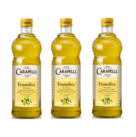 Carapelli Olivenöl 3x1lt Carapelli Frantoliva Olio di Oliva Olivenöl mit Raffinierten und Nativen Olivenölen 1Lt 8002470470996