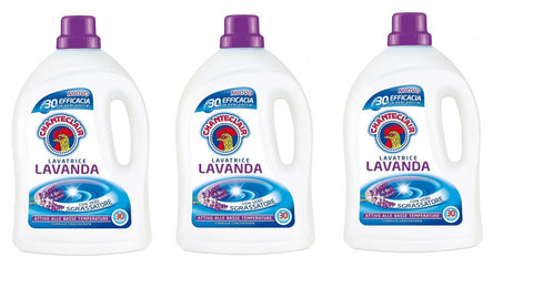 Chante Clair Waschmittel 3x1350ml Chante Clair Lavatrice Lavanda Waschmittel waschmaschine Duft nach Lavendel 30 Wäschen 1350ml 8015194515843