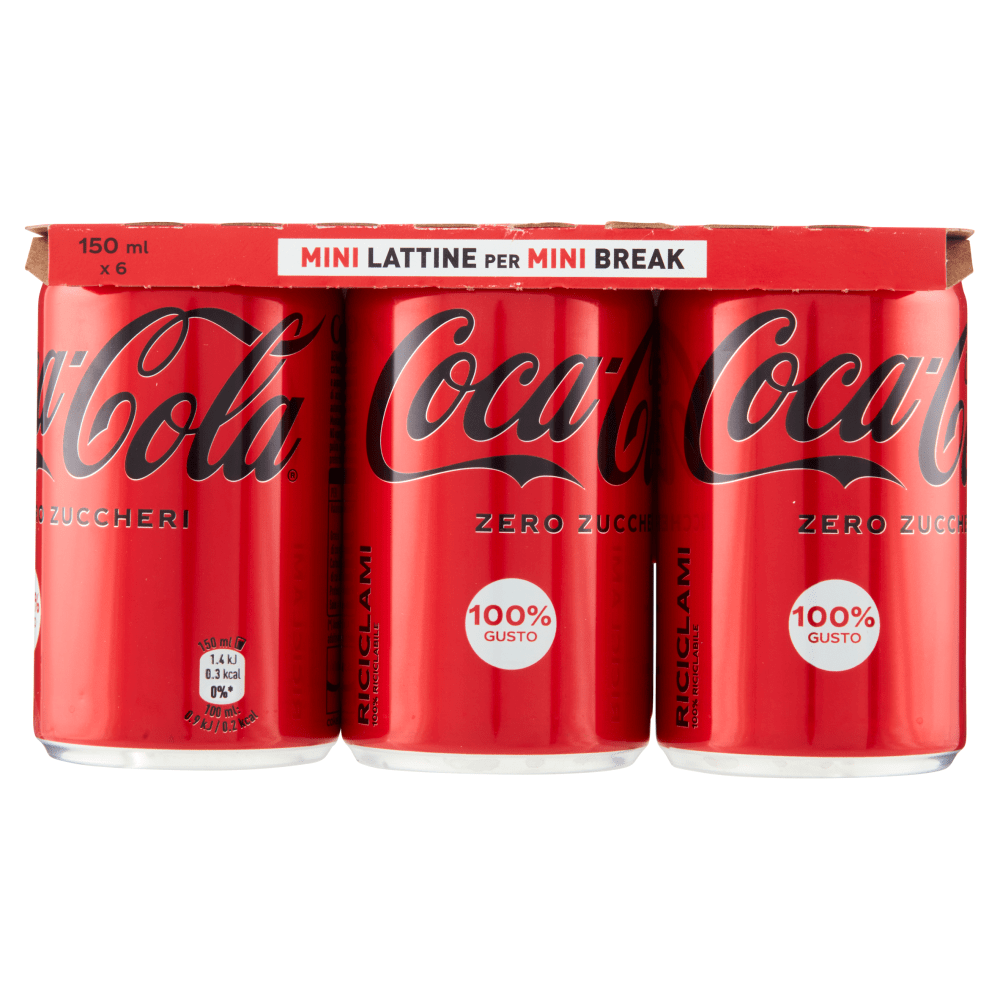 Coca Cola Zero Mini zuckerfrei (12x150ml) – Italian Gourmet
