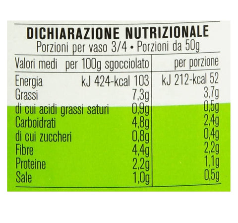 D'Amico Artischocken D'Amico Carciofi alla Romana Artischocken in Sonnenblumenöl Gr.280 000080646488