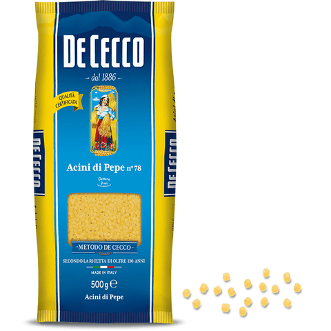 De Cecco Acini di Pepe n. 78 Italienische Pasta 500G - Italian Gourmet