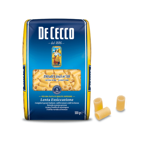 De Cecco Ditali lisci n. 58 Italienische Pasta 500G - Italian Gourmet