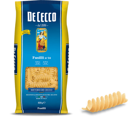 De Cecco Fusilli n. 34 Italienische Pasta 500G - Italian Gourmet
