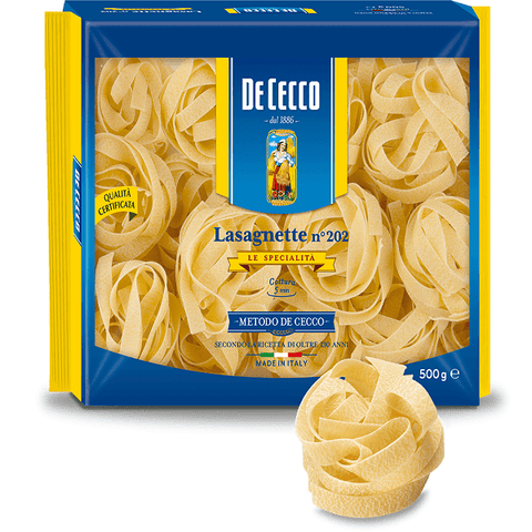 De Cecco Lasagnette n. 202 Italienische Pasta 500G - Italian Gourmet
