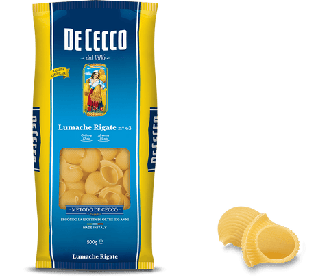 De Cecco Lumache Rigate n. 43 Italienische Pasta 500G - Italian Gourmet