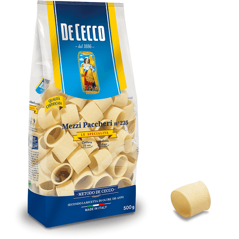 De Cecco Mezzi Paccheri n. 225 Italienische Pasta 500G - Italian Gourmet