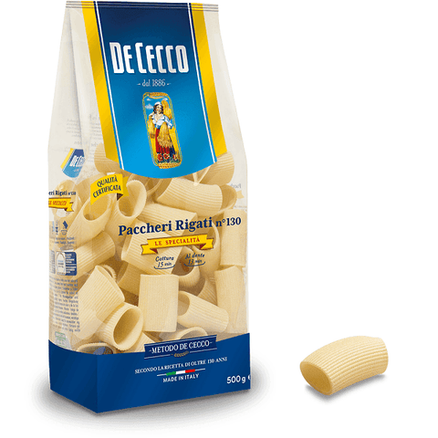 De Cecco Paccheri Rigati n. 130 Italienische Pasta 500G - Italian Gourmet