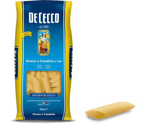 De Cecco Penne a Candela n. 340 Italienische Pasta 500G - Italian Gourmet