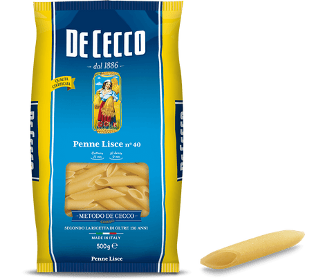 De Cecco Penne Lisce n. 40 Italienische Pasta 500G - Italian Gourmet