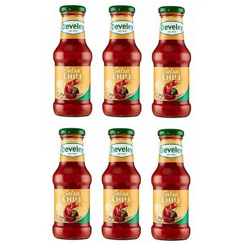 Develey Salsa Chili Scharfe Sauce Glasflasche 250ml - Italian Gourmet