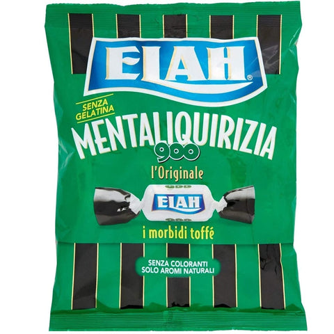 Elah bonbon Elah caramelle Toffè Mentaliquirizia 900 Toffer Pfefferminz-Lakritz-Toffè Bonbons candy 150g