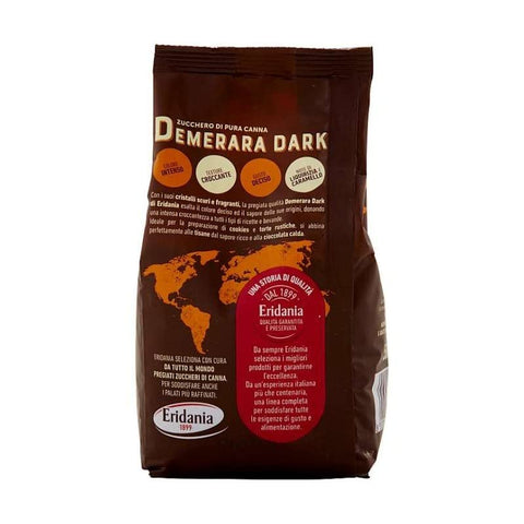 Eridania Vollrohrzucker Eridania s Zucker Zucchero di Pura Canna Demerara Dark Reines Zuckerrohr 500g 8000121917173