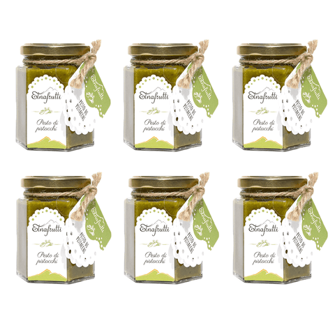Etnafrutti pesto 6x190g Etnafrutti Pesto di Pistacchio Kochsaucen Pistazien Pesto 190g in Glas 8051166560916