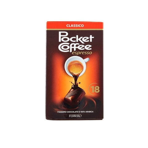 Ferrero Pralinen Ferrero Pocket Coffee Espresso 18 pezzi Pralinen mit flüssigem Kaffee gefüllt 225g