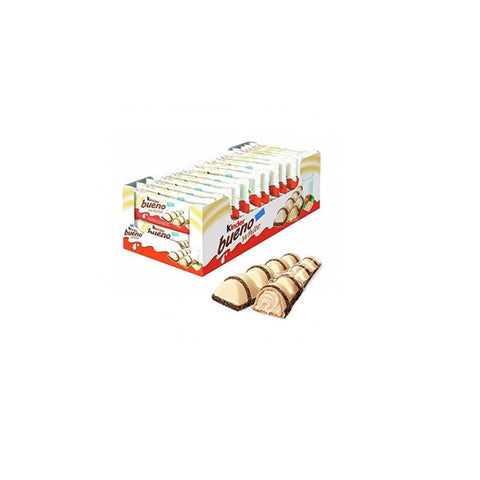 30x Ferrero Kinder Bueno White Weiße Schokoladenriegel 39g - Italian Gourmet