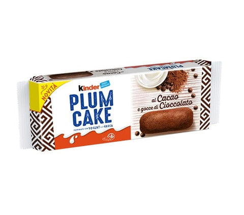 Ferrero Süße Snacks Ferrero Kinder Plum Cake Yogurt alla Greca Cacao e gocce di cioccolato Griechischer Joghurt mit Kakao und Schokodrops (6 snacks 32g) 8000500386217