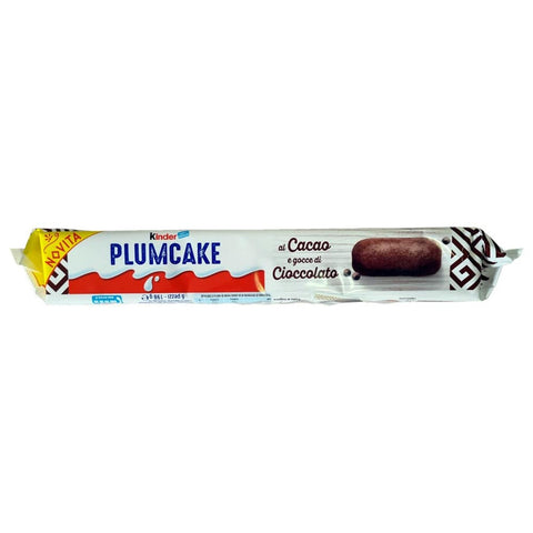 Ferrero Süße Snacks Ferrero Kinder Plum Cake Yogurt alla Greca Cacao e gocce di cioccolato Griechischer Joghurt mit Kakao und Schokodrops (6 snacks 32g) 8000500386217