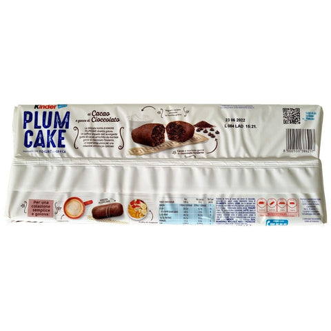 Ferrero Süße Snacks Ferrero Kinder Plum Cake Yogurt alla Greca Cacao e gocce di cioccolato Griechischer Joghurt mit Kakao und Schokodrops (6 snacks 32g) 8000500386217