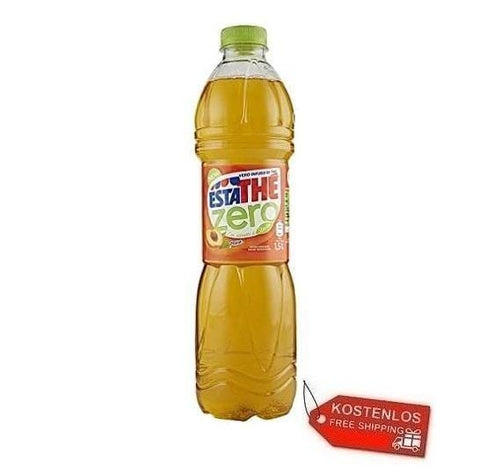 12x Ferrero Estathè Pesca Zero Italienischer Pfirsich-Tee PET 1.5L - Italian Gourmet