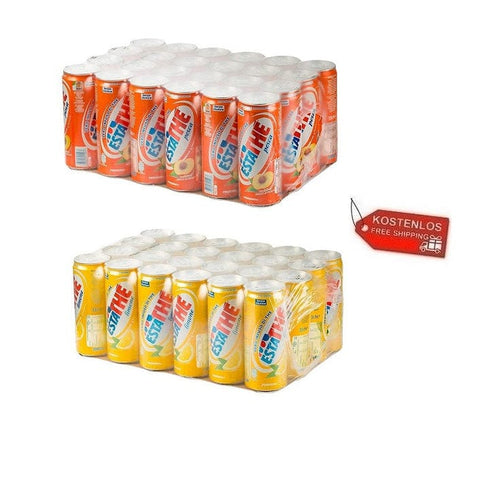 Testpackung Ferrero Estathè Limone & Pesca Zitronen-Pfirsich-Tee Einweg PET 48x330ml - Italian Gourmet