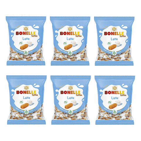 Bonelle Toffee Latte Weiche Bonbons mit Milch 150g - Italian Gourmet