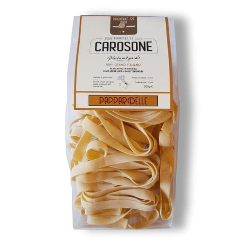 Fratelli Carosone Pappardelle a matassa handgemachte Pasta 500g - Italian Gourmet