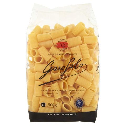 Garofalo Pasta di Gragnano Mezze Maniche Rigate 500g - Italian Gourmet