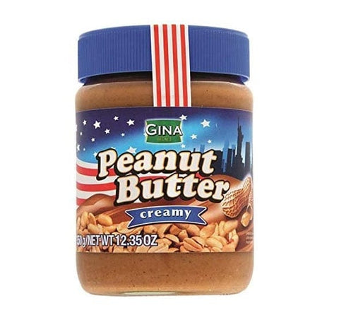 Gina Burro di Arachidi Aufstrich Cremige Erdnussbutter 350g - Italian Gourmet