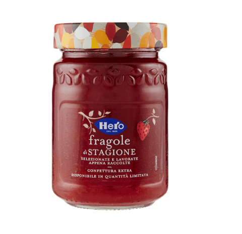 Hero Marmellata Fragole di stagione Saisonale Erdbeeren Extra Marmelade 350g - Italian Gourmet