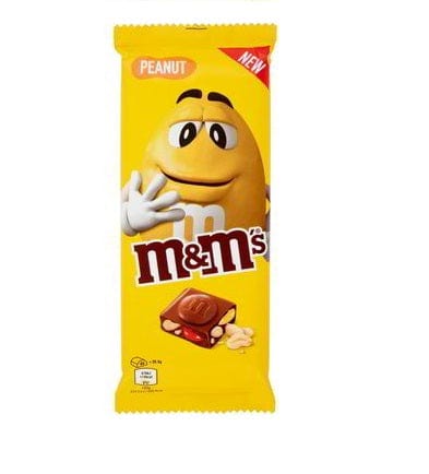 Italian Gourmet tavoletta cioccolato 1x165g Milchschokoladen -Tablette mit M & Ms mit Erdnüssen 165gr 5000159516235