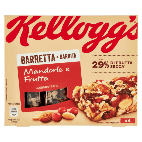 Kellogg's Getreideriegel Kellogg's Barretta Mandorle e Frutta Mandel und Fruchtriegel ( 4 x 32g ) 128g